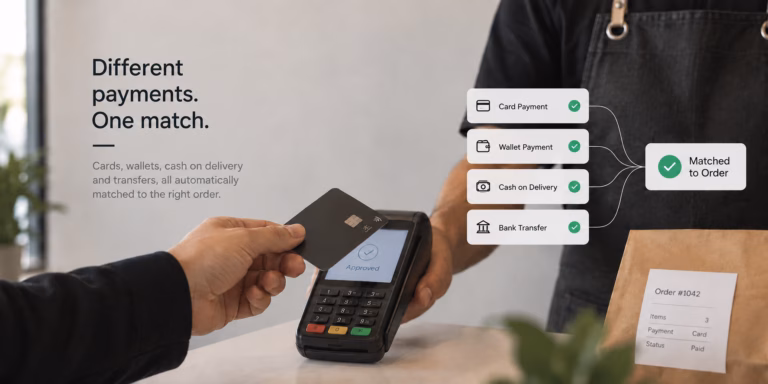 Payments that reconcile themselves: matching every card, wallet and COD to the right order