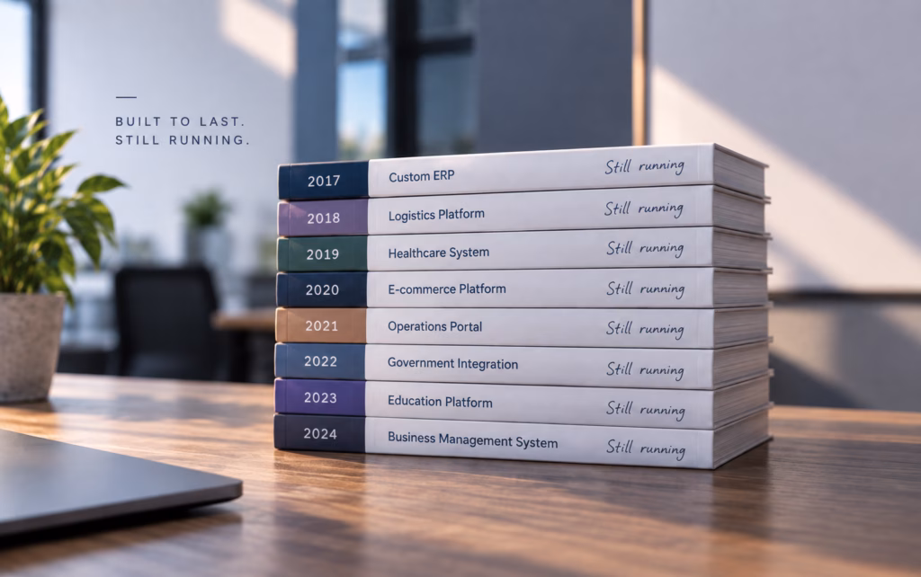 Why we still run the systems we built eight years ago